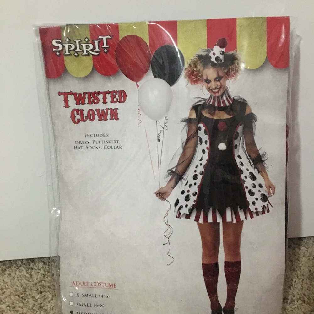 Spirit Halloween Twisted Clown Costume